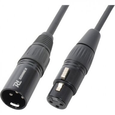 PD-CONNEX XLR plug - XLR socket, black, 3m 176.015