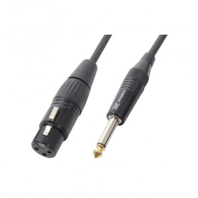PD-CONNEX - CABLE XLR FEMALE/6.3 MONO 3M BLACK 176.449 PD-CONNEX - CABLE XLR FEMALE/6.3 MONO 3M BLACK 176.449