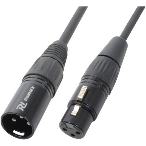PD-CONNEX XLR plug - XLR socket, black, 3m 176.015 PD-CONNEX XLR plug - XLR socket, black, 3m 176.015