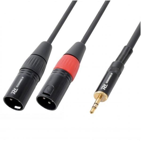 PD-CONNEX Cable 2x XLR Male - 3.5mm Stereo 1.5m 176.020 PD-CONNEX Cable 2x XLR Male - 3.5mm Stereo 1.5m 176.020