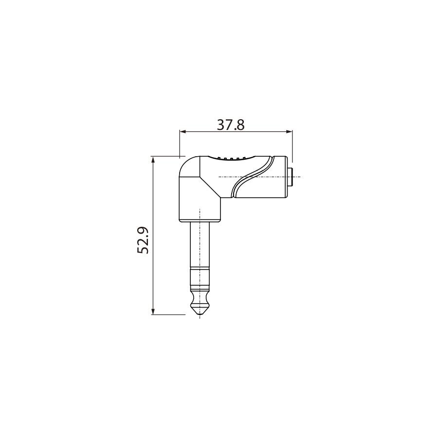 PERĖJIMAS ROXTONE RPAN245 3,5 MM TRS LIZDAS - 6,3 MM TRS KIŠTUKAS KAMPINIS 2