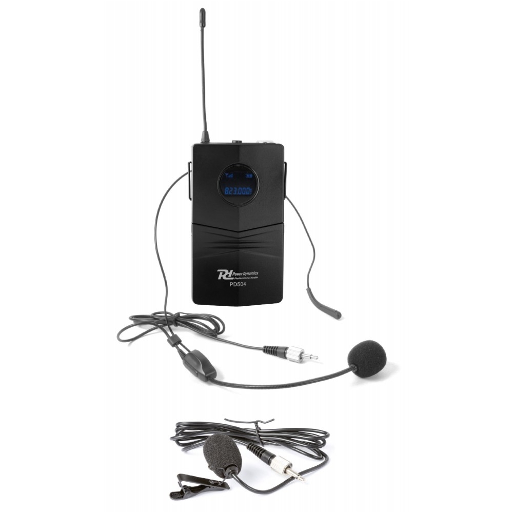 Power Dynamics PD504B 4x 50-Channel UHF Wireless Microphone Set with 4 bodypack microphones 179.006 5 Power Dynamics PD504B 4x 50-Channel UHF Wireless Microphone Set with 4 bodypack microphones 179.006 5