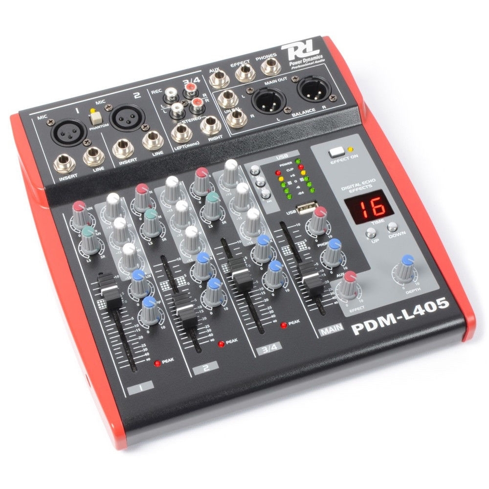 Power Dynamics PDM-L405 Music Mixer 4-Channel MP3/ECHO 171.166 1 Power Dynamics PDM-L405 Music Mixer 4-Channel MP3/ECHO 171.166 1