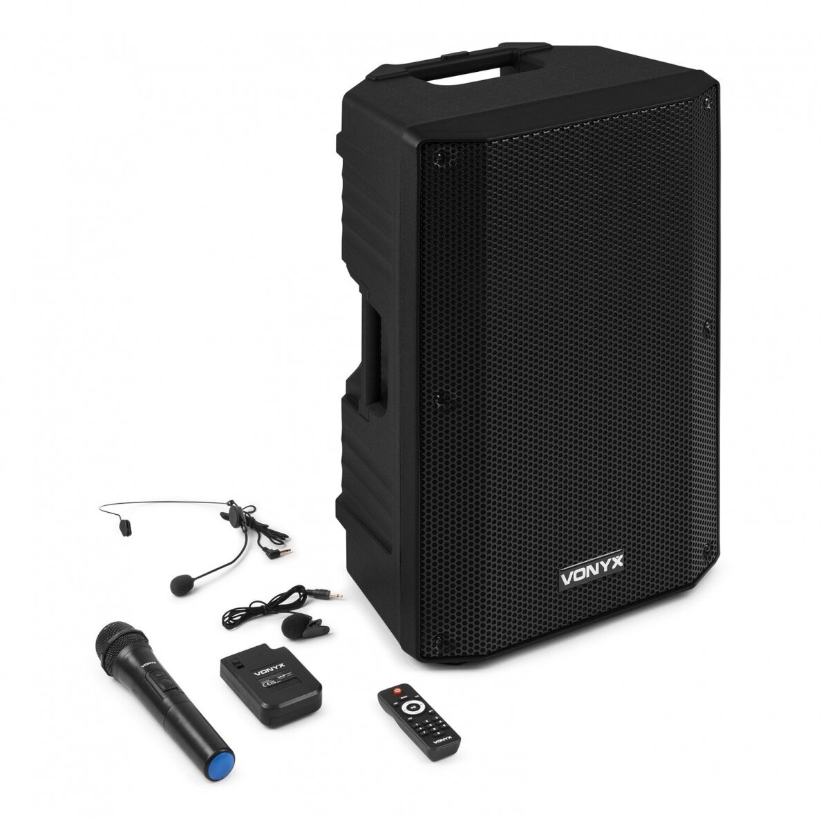 PORTATYVI GARSO KOLONĖLĖ SU DVIEM BELAIDŽIAIS MIKROFONAIS VONYX VSA500-BT 12" 800W 174.058 1
