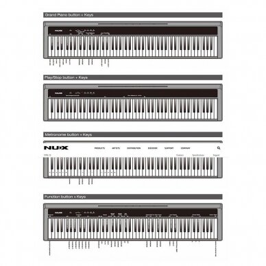 NUX NPK-10/BK PORTABLE STAGE PIANO 3