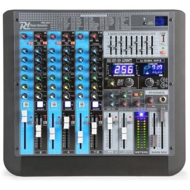 Power Dynamics	PDM-S804 8-Channel Professional Analog Mixer 1