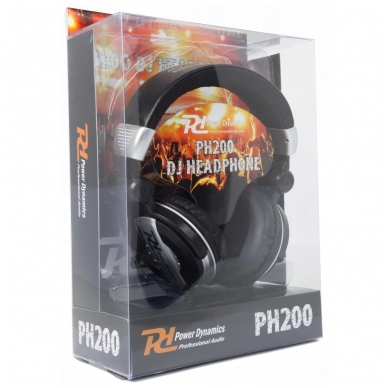 Power Dynamics PH200 DJ headphone Silver 100.875 1