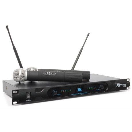 Power Dynamics PD722H 2-Channel UHF Wireless Microphone System with 2 Microphones 179.140 Power Dynamics PD722H 2-Channel UHF Wireless Microphone System with 2 Microphones 179.140