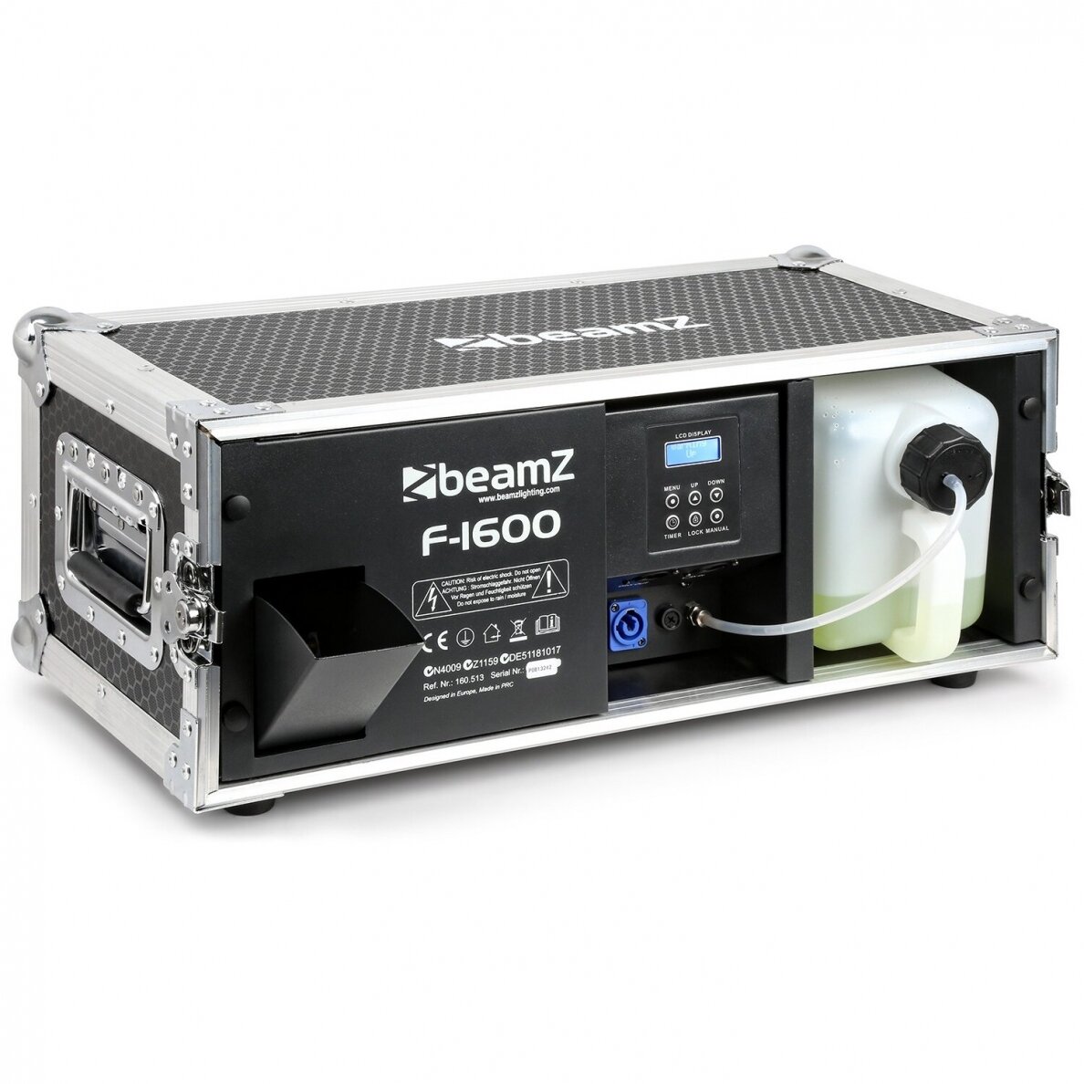 BEAMZ F1600 PRO FAZE MACHINE IN FLIGHTCASE 160.513 BEAMZ F1600 PRO FAZE MACHINE IN FLIGHTCASE 160.513