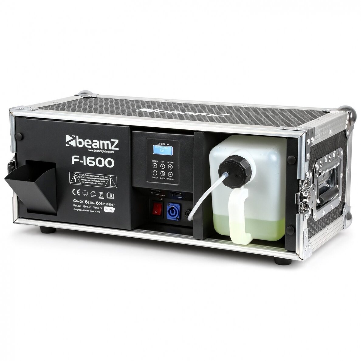 BEAMZ F1600 PRO FAZE MACHINE IN FLIGHTCASE 160.513 5 BEAMZ F1600 PRO FAZE MACHINE IN FLIGHTCASE 160.513 5