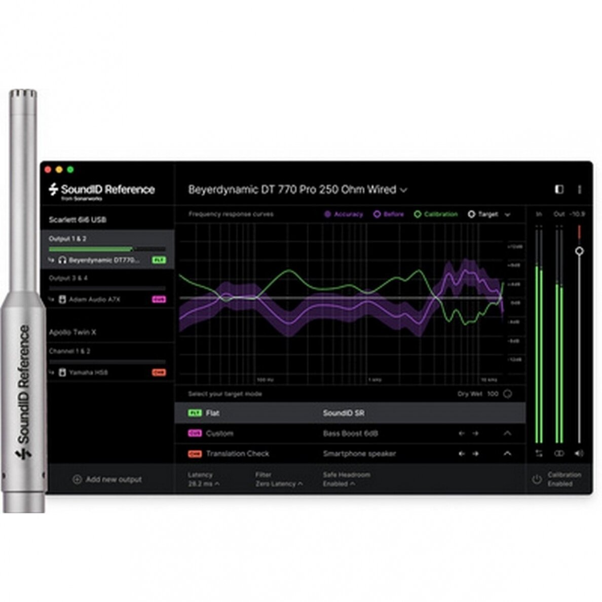 PROGRAMINĖS ĮRANGOS PAKETAS - SONARWORKS SOUNDID REFERENCE FOR SPEAKERS & HEADPHONES with measurement microphone