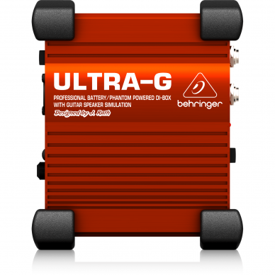 BEHRINGER GI-100 DI-BOX ULTRA-G PROFESSIONAL BATTERY/PHANTOM POWERED DI-BOX WITH GUITAR SPEAKER EMULATION BEHRINGER GI-100 DI-BOX ULTRA-G PROFESSIONAL BATTERY/PHANTOM POWERED DI-BOX WITH GUITAR SPEAKER EMULATION