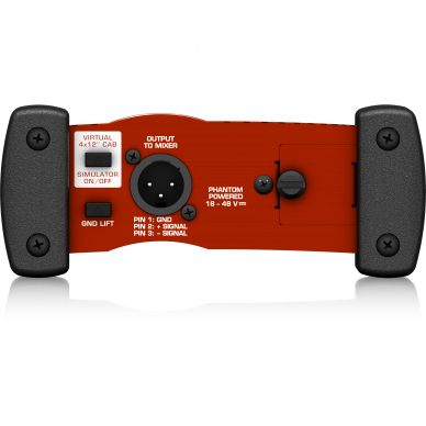BEHRINGER GI-100 DI-BOX ULTRA-G PROFESSIONAL BATTERY/PHANTOM POWERED DI-BOX WITH GUITAR SPEAKER EMULATION 2