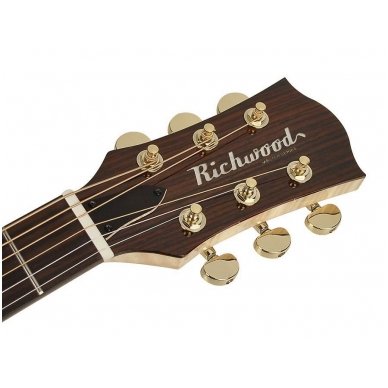 Akustinė Gitara Richwood HCG-47 Master Series Jumbo Rankų Darbo  2