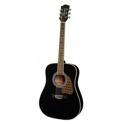 Acoustic Guitar Richwood RD-16BK Artist Series Dreadnought Black Acoustic Guitar Richwood RD-16BK Artist Series Dreadnought Black