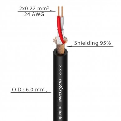 ROXTONE DMXX200L1 XLR FEMALE - XLR MALE 1M 1 ROXTONE DMXX200L1 XLR FEMALE - XLR MALE 1M 1