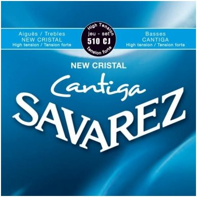 Stygos klasikinei gitarai Savarez 510-CJ New Cristal Cantiga High Tension