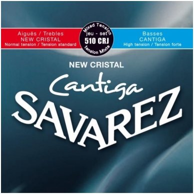 Stygos klasikinei gitarai Savarez 510-CRJ New Crital Cantiga Normal/High Tension