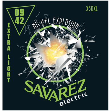 Savarez X-50XL Nickel Explosion String Set Electric .009-.042 Savarez X-50XL Nickel Explosion String Set Electric .009-.042