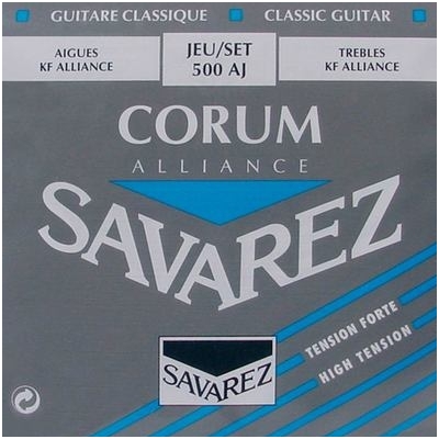 Stygos klasikinei gitarai Savarez 500-AJ Alliance Corum String Set Classic High Tension Stygos klasikinei gitarai Savarez 500-AJ Alliance Corum String Set Classic High Tension