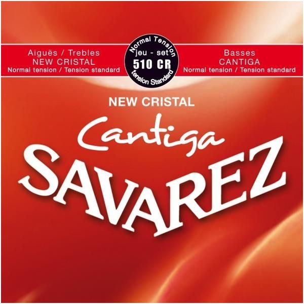 Stygos klasikinei gitarai Savarez 510-CR New Cristal Cantiga Normal Tension Stygos klasikinei gitarai Savarez 510-CR New Cristal Cantiga Normal Tension