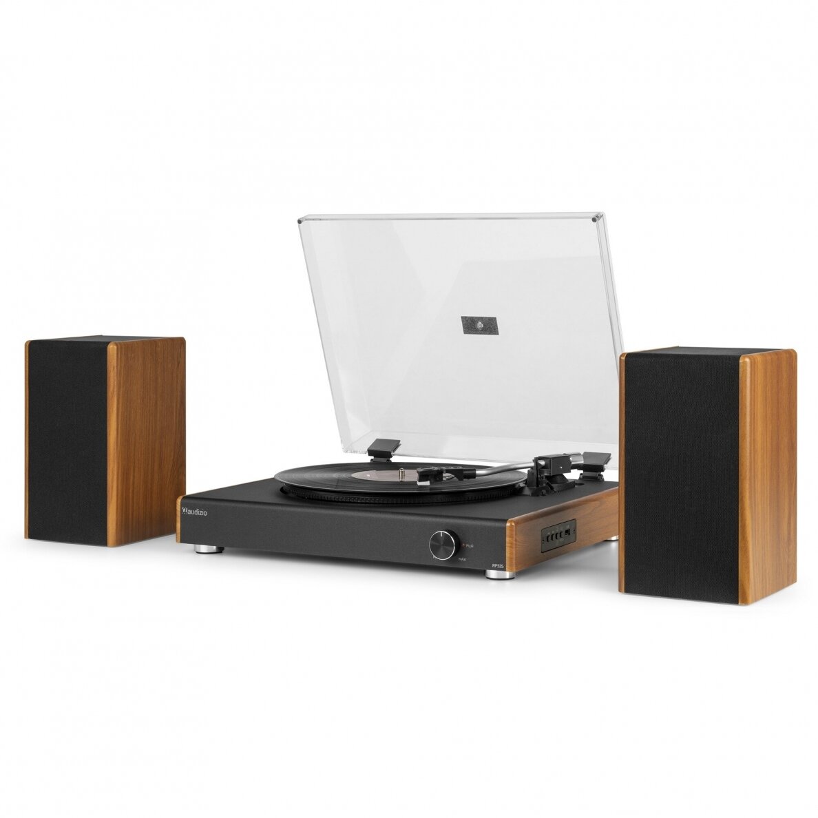 AUDIZIO RP-335 102.175 VINTAGE RECORD PLAYER WITH WOODEN SPEAKERS 1 AUDIZIO RP-335 102.175 VINTAGE RECORD PLAYER WITH WOODEN SPEAKERS 1