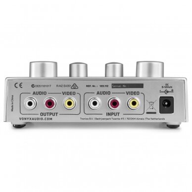 SYNTRONIC VONYX AV430 KARAOKE MICROPHONE CONTROLLER SILVER 103.112 2