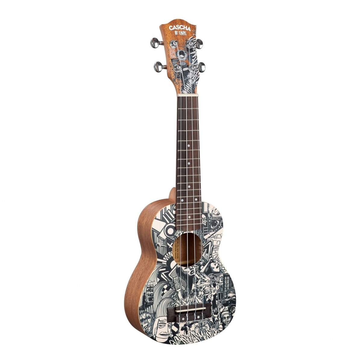 CASCHA HH-2601 ART SERIES SKETCH SOPRANO UKULELE 2