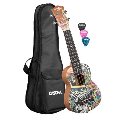CASCHA HH-2600 ART SERIES URBAN SOPRANO UKULELE