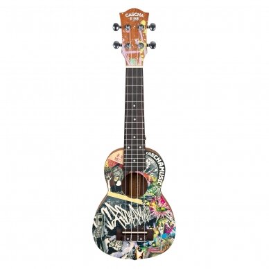 CASCHA HH-2600 ART SERIES URBAN SOPRANO UKULELE 1