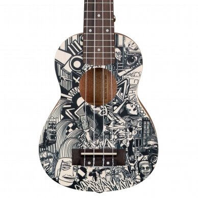 CASCHA HH-2601 ART SERIES SKETCH SOPRANO UKULELE 7 CASCHA HH-2601 ART SERIES SKETCH SOPRANO UKULELE 7
