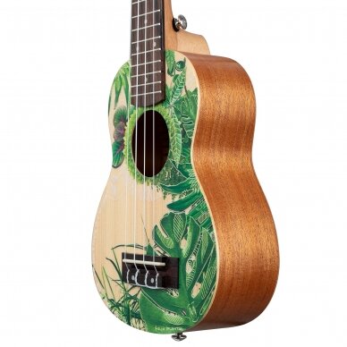 SOPRANINĖ UKULELĖ CASCHA HH-2602 ART SERIES LEAFY 8 SOPRANINĖ UKULELĖ CASCHA HH-2602 ART SERIES LEAFY 8