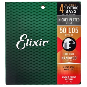 Stygos Elixir 14102 Nanoweb Medium Longscale Electric Bass
