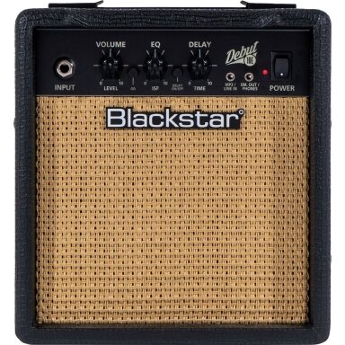 STIPRINTUVAS ELEKTRINEI GITARAI BLACKSTAR DEBUT-10E JUODAS 10 W