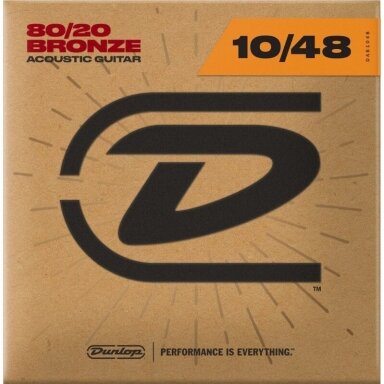 DUNLOP DAB-1048 80/20 BRONZE ACOUSTIC GUITAR STRINGS