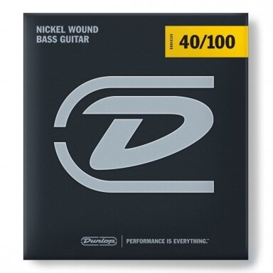 DUNLOP DBN-40100 NICKEL WOUND LONG SCALE BASS GUITAR STRINGS