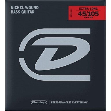 DUNLOP DBN45105XL NICKEL WOUND XL BASS GUITAR STRINGS
