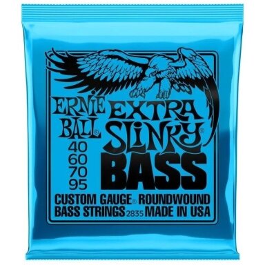 ERNIE BALL 2835 EXTRA SLINKY NICKEL WOUND ELECTRIC BASS GUITAR STRINGS