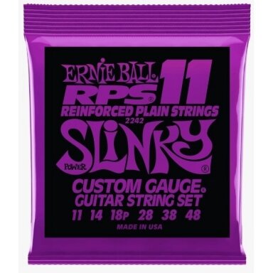 ERNIE BALL 2242 POWER SLINKY RPS NICKEL WOUND ELECTRIC GUITAR STRINGS