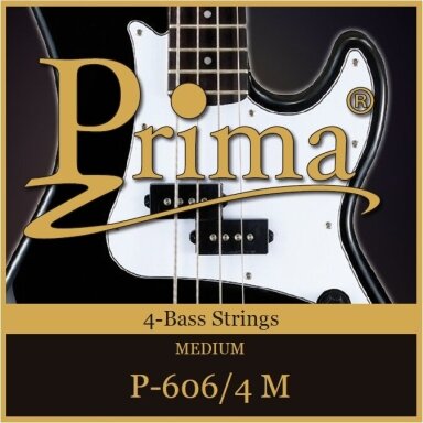 STYGŲ KOMPLEKTAS 4-IŲ STYGŲ BOSINEI GITARAI PRIMA P-606M/4 045-105