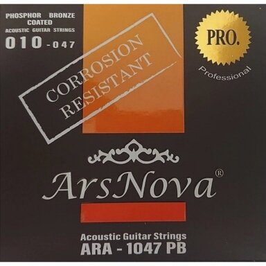 ARS NOVA ARA-1047 PB ACOUSTIC GUITAR STRING SET 010-047