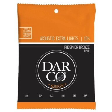 DARCO D-210 ACCOUSTIC GUITAR STRING SET PHOSPHOR BRONZE