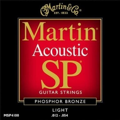 MARTIN MSP-4100 SP .012-.054 PHOSPHOR BRONZE ACOUSTIC GUITAR STRINGS