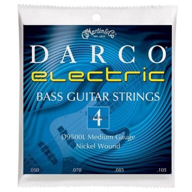 STYGŲ KOMPLEKTAS BOSINEI GITARAI DARCO D-9500L NICKEL WOUND MEDIUM
