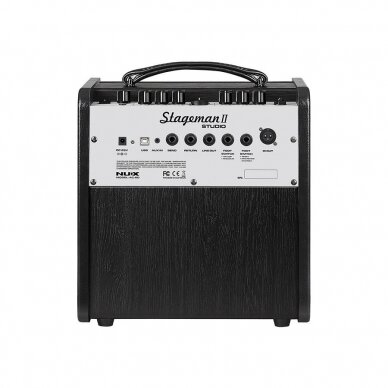 STIPRINTUVAS SU BLUETOOTH AKUSTINIAM INSTRUMENTUI IR MIKROFONUI NUX AC-60 60 W 4