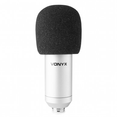 VONYX CMS300S STUDIO MICROPHONE SET USB 173.514 SILVER 10