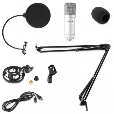 VONYX CMS300S STUDIO MICROPHONE SET USB 173.514 SILVER 1 VONYX CMS300S STUDIO MICROPHONE SET USB 173.514 SILVER 1