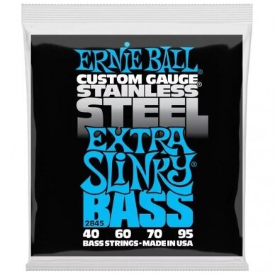 ERNIE BALL 2845 EXTRA SLINKY STAINLESS STEEL ELECTRIC BASS GUITAR STRINGS ERNIE BALL 2845 EXTRA SLINKY STAINLESS STEEL ELECTRIC BASS GUITAR STRINGS