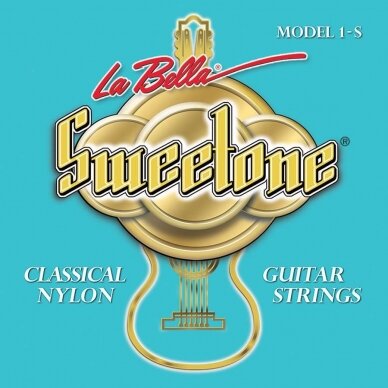 STYGŲ KOMPLEKTAS KLASIKINEI GITARAI LA BELLA L-1-S SWEETONE VIDUTINIO TEMPIMO 1 STYGŲ KOMPLEKTAS KLASIKINEI GITARAI LA BELLA L-1-S SWEETONE VIDUTINIO TEMPIMO 1