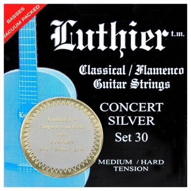STYGŲ KOMPLEKTAS KLASIKINEI GITARAI LUTHIER L-30SC SUPER CARBON 101 VIDUTINIO-STIPRAUS TEMPIMO STYGŲ KOMPLEKTAS KLASIKINEI GITARAI LUTHIER L-30SC SUPER CARBON 101 VIDUTINIO-STIPRAUS TEMPIMO